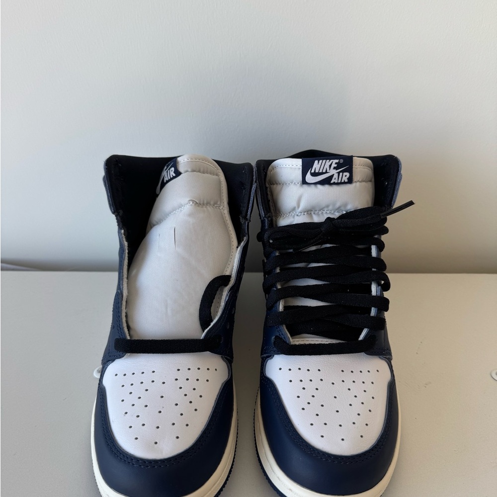 Nike Retro Air Blue and White High-Top Sneakers